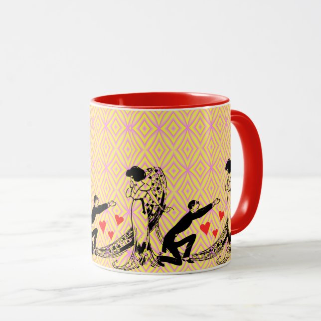 Mug Amour et proposition : Fiançailles romantique (Devant droit)