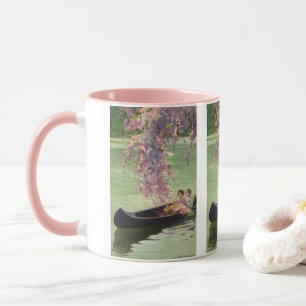 Mug Amour et romance vintage, balade romantique en can