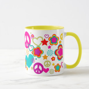 Mug Amour et tout de paix Girly