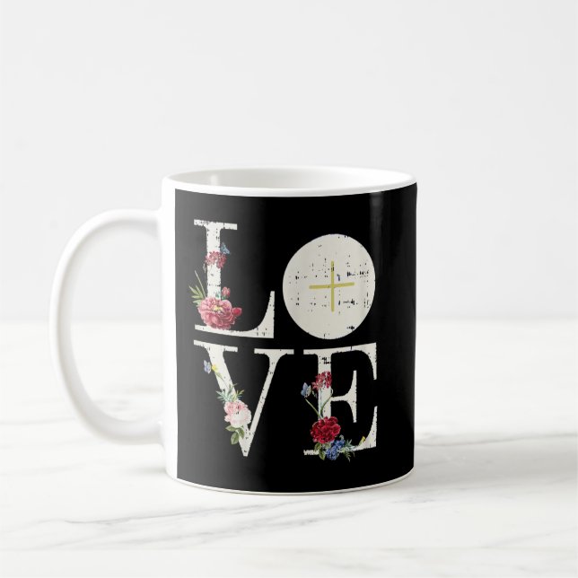 Mug Amour Eucharistie Première Communion Sainte Cath c (Gauche)