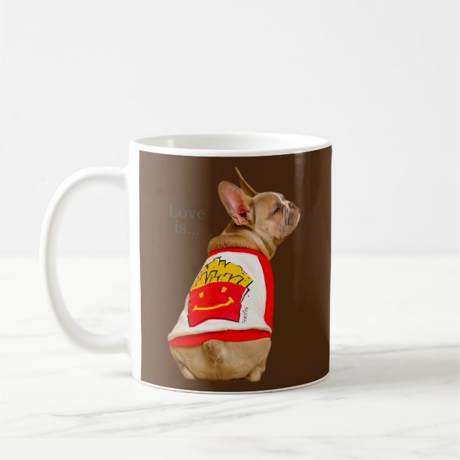 Mug Amour French Bulldog Frenchie Maman Papa Chien Chi (Gauche)