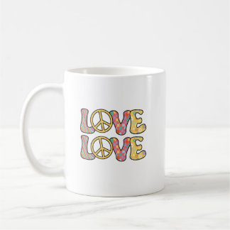 Mug Amour hippie rétro