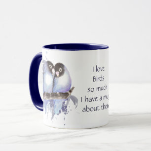 Mug Amour Lovebirds tellement de citations amusantes d