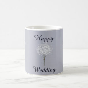 Mug Amour Minimaliste Joyeux Bouquet Mariage