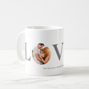 Mug Amour Moderne Aquarelle Coeurs Valentines Jour Pho