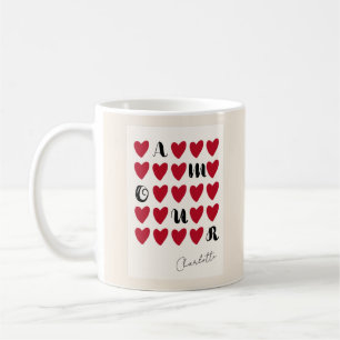 Mug Amour moderne Coeur Saint Valentin Cadeaux mignons