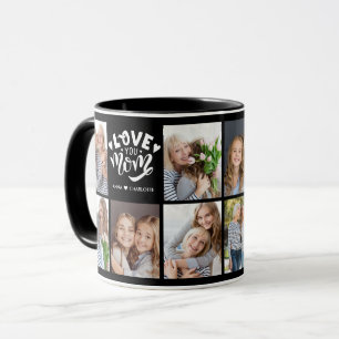Mug Amour Moderne Toi Maman Collage Photo Personnalisé
