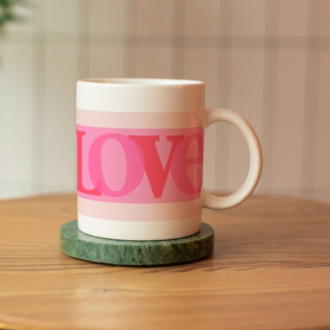 Mug Amour | Nuances de rose (Créateur téléchargé)