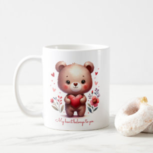Mug Amour Ourson Mignon Mon Cœur T'appartient