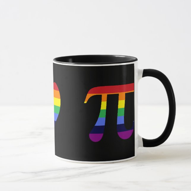 Mug amour pi de paix d'arc-en-ciel (Droite)