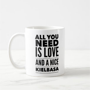Mug Amour polonais amusant et un Nice Kielbasa café Mu
