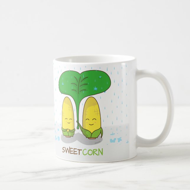 Mug Amour romantique de couples mignons de maïs sous (Droite)