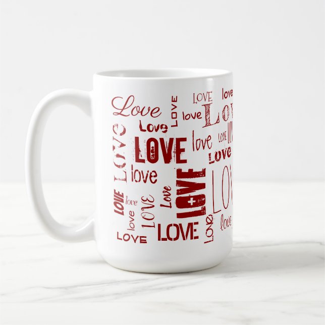 Mug AMOUR ! Typographie (Gauche)