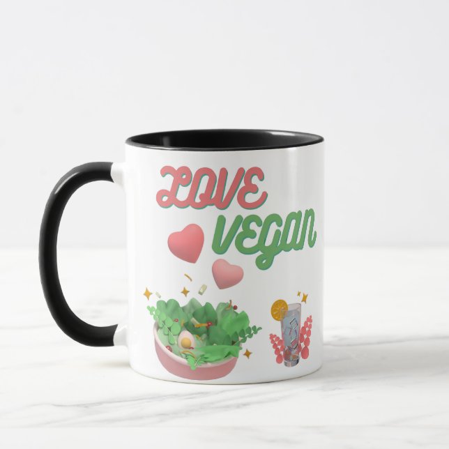 Mug amour végétalien (Gauche)
