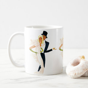 Mug Amour vintage et romance, Mariage moderne Couple