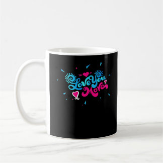 Mug Amour Vous Plus Style de Typographie Propre