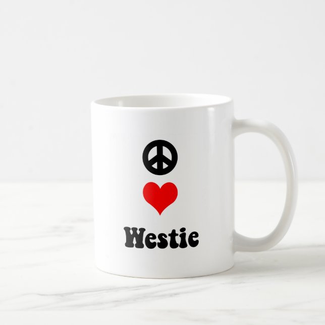 Mug Amour Westie de paix (Droite)