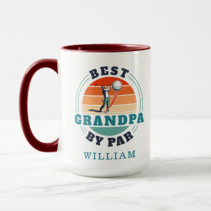 Mug Amoureux de golf rétro Grand-père Anniversaire per