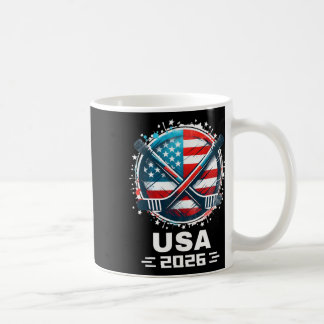 Mug Amoureux de hockey sur glace Usa 2026 Cadeaux pour
