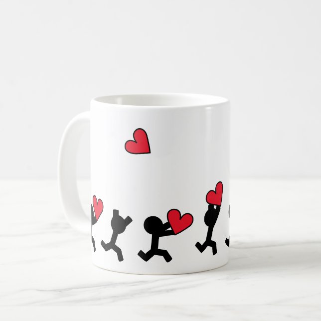 Mug Amoureux de la course (Devant gauche)