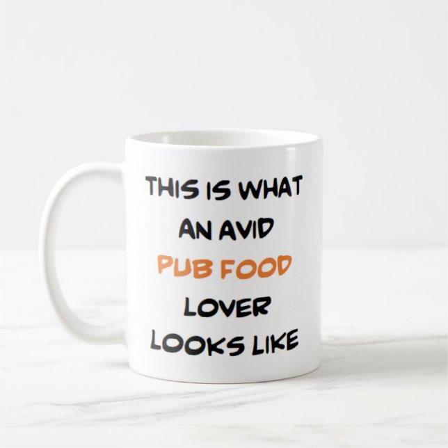 Mug amoureux de la restauration au pub, passionné (Gauche)