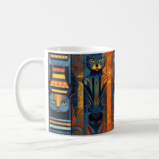 Mug Amoureux de les chats Art géométrique gothique