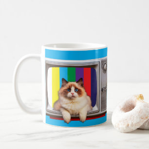Mug Amoureux de les chats de télévision de chat, Obser