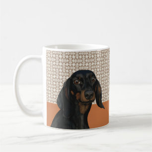 Mug Amoureux de les chiens de Portrait de chien Dachsh