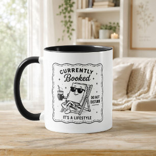 Mug Amoureux de livres drôle Mignon Actuellement Réser