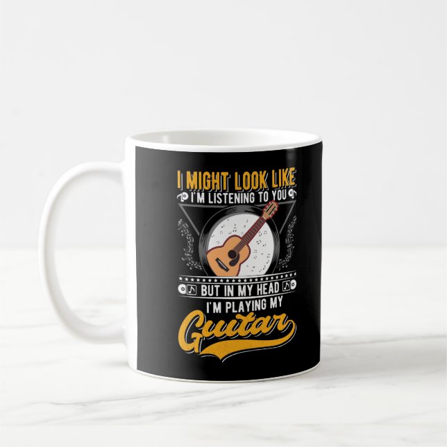 Mug Amoureux de musique drôle guitariste Acoustique gu (Gauche)