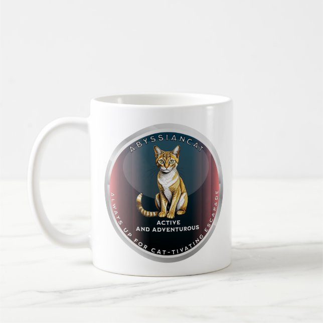 Mug Amoureux des chats abyssinien (Gauche)