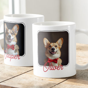 Mug Amoureux des chiens à deux photos Valentine's Day 