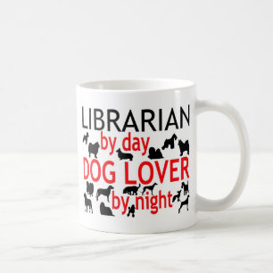 Mug Amoureux des chiens bibliothécaire
