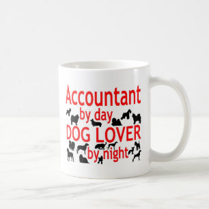 Mug Amoureux des chiens comptable