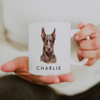 Mug Amoureux des chiens Doberman personnalisé