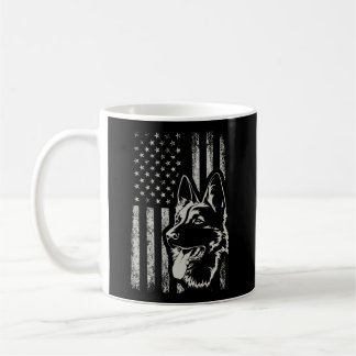 Mug Amoureux des chiens du drapeau américain berger al