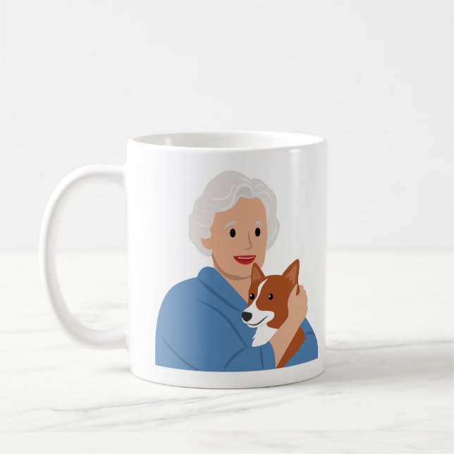 Mug Amoureux des chiens émotionnel (Gauche)