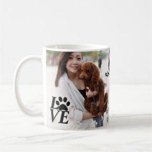 Mug Amoureux des chiens Empreinte de patte LOVE pe