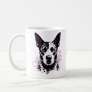 Mug Amoureux du chien bleu ZuBella Heeler