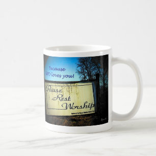Mug Amours de Dieu de culte de repos de pause vous