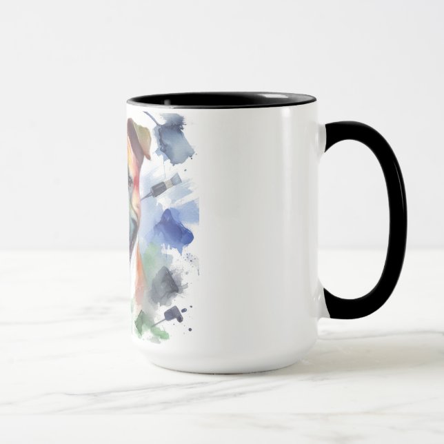 Mug Amstaff färgrik.  (Droite)