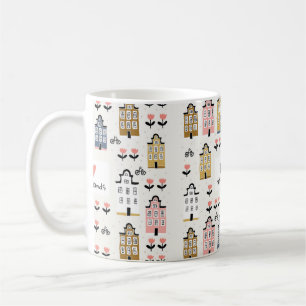 Mug Amsterdam ville architecture vélos tulips couliss