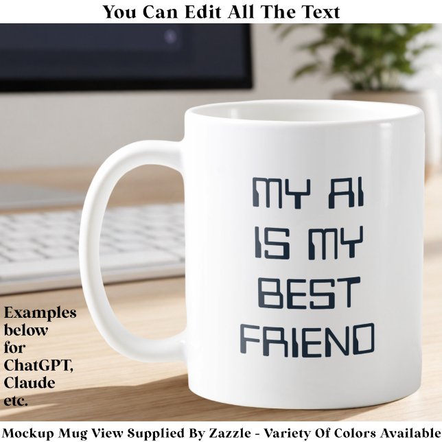 Mug Amusant AI/Chatbot Geek Tech Enthousiaste Personna (Créateur téléchargé)