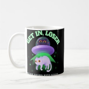Mug Amusant Alien De Chat Ufo Enduction Nous Faisons B