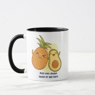Mug Amusant Avocado Ananas Best Friends BFF Kawaii