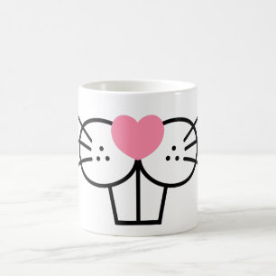 Mug Amusant Bunny Visage Mouth Nez Mignet Animal Graph
