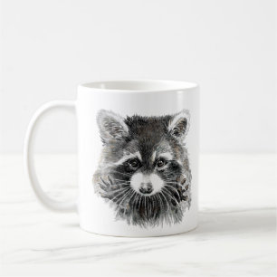 Mug Amusant Couleur d'eau douce Raccoon Inspirationnel