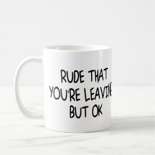 Mug Amusant Coworker Quitter Adieu Adieu