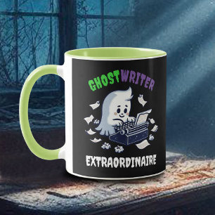 Mug Amusant Écrivain Ghost Extraordinaire Cute Ghost