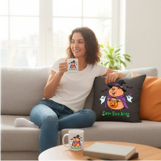 Mug Amusant Éffrayant Capybara Hot Coca Halloween